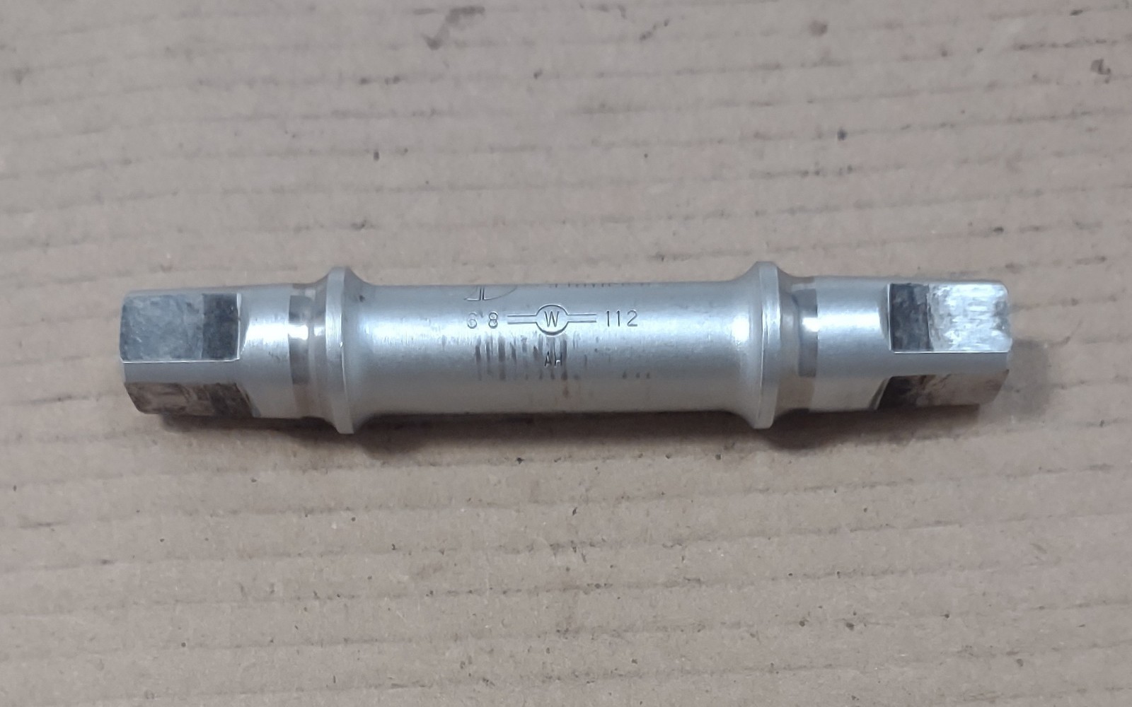 Vintage Bike Shimano Bottom Bracket Square Taper Spindle Or Axle 112 mm