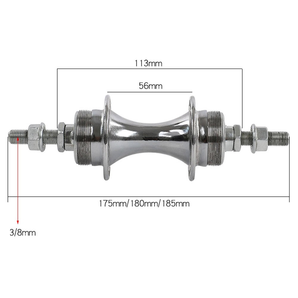 Brand New 1pc 36 Hole Bike Hub Bicycle Kits Iron Steel Rear 130MM Rear Drum 340g