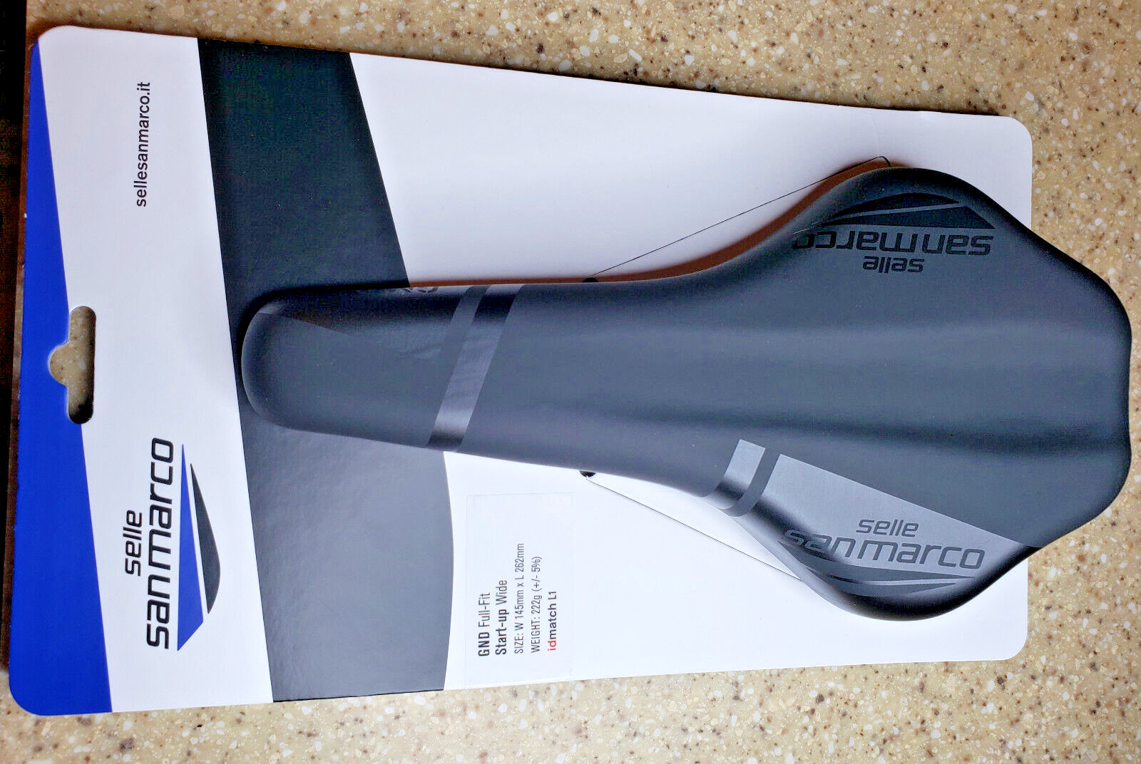 NEW NIB Selle San Marco GND Full Fit Wide Bicycle Saddle Black 222g W145 L262mm