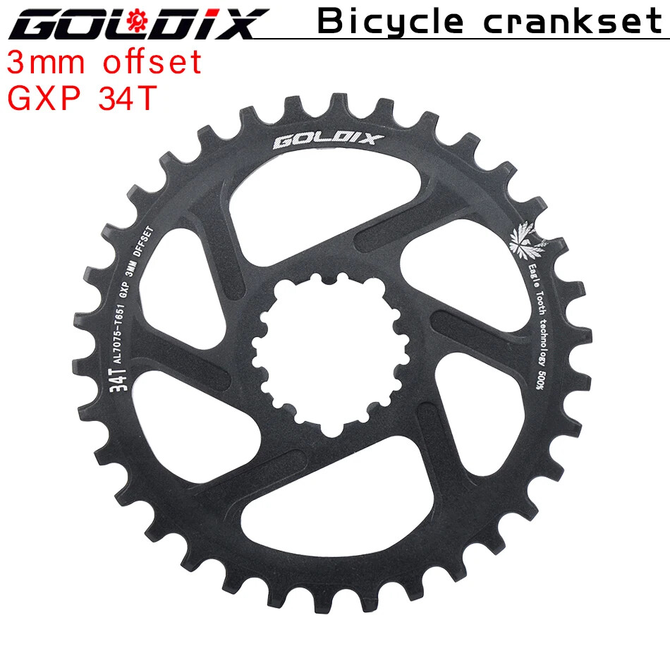 MTB Bike Chainring Chainwheel 0mm 3mm 6mm Offset 30T 38T SRAM 3Bolt Direct Mount
