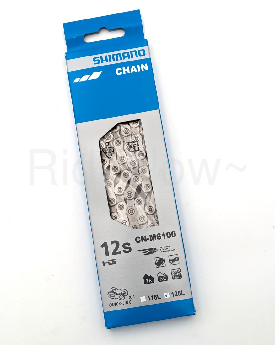 Shimano Deore CN-M6100 Bike Chain 12-Speed,126 Links, Silver ICNM6100126Q NEW