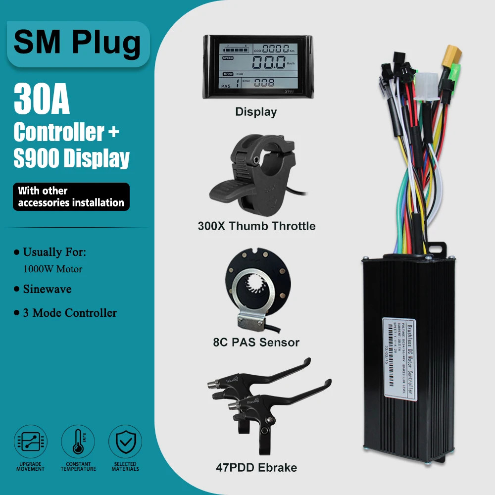 Three-Mode Controller Sine Wave with LCD Display and Learning Function Motor Kit