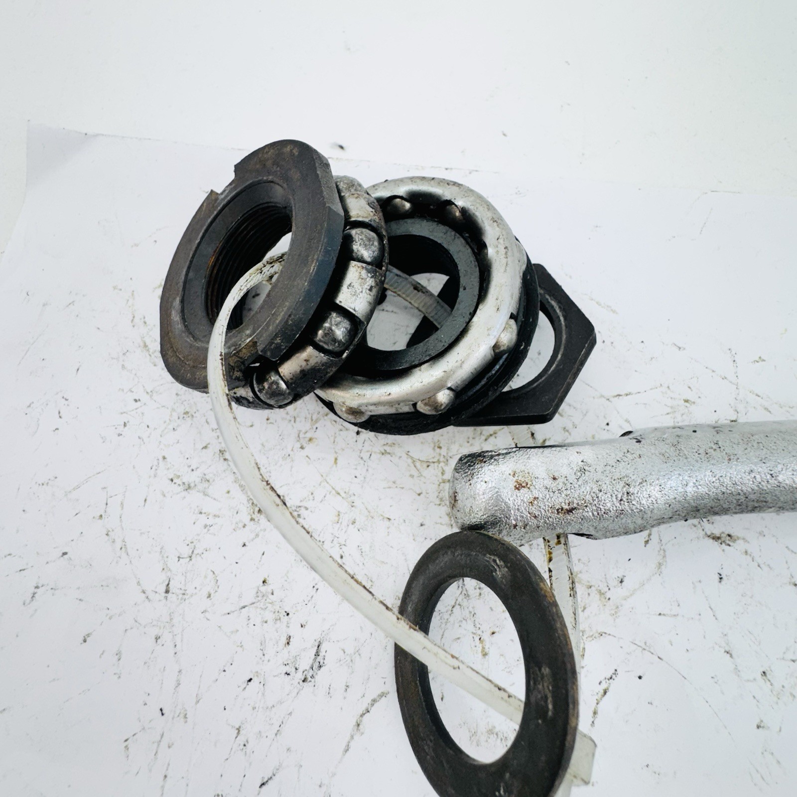 Old School BMX Cranks OPC Vintage BMX Crank Set 175 Chrome JS175 1PC Steel A32
