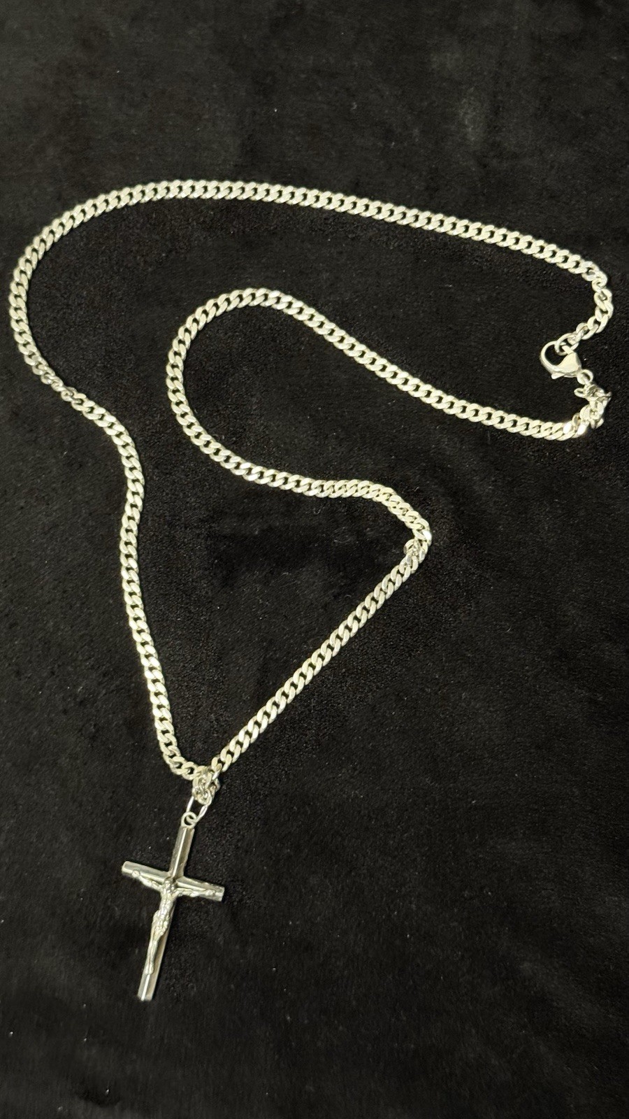 silver chain Plus Cross silver 925 29,34g 64cm