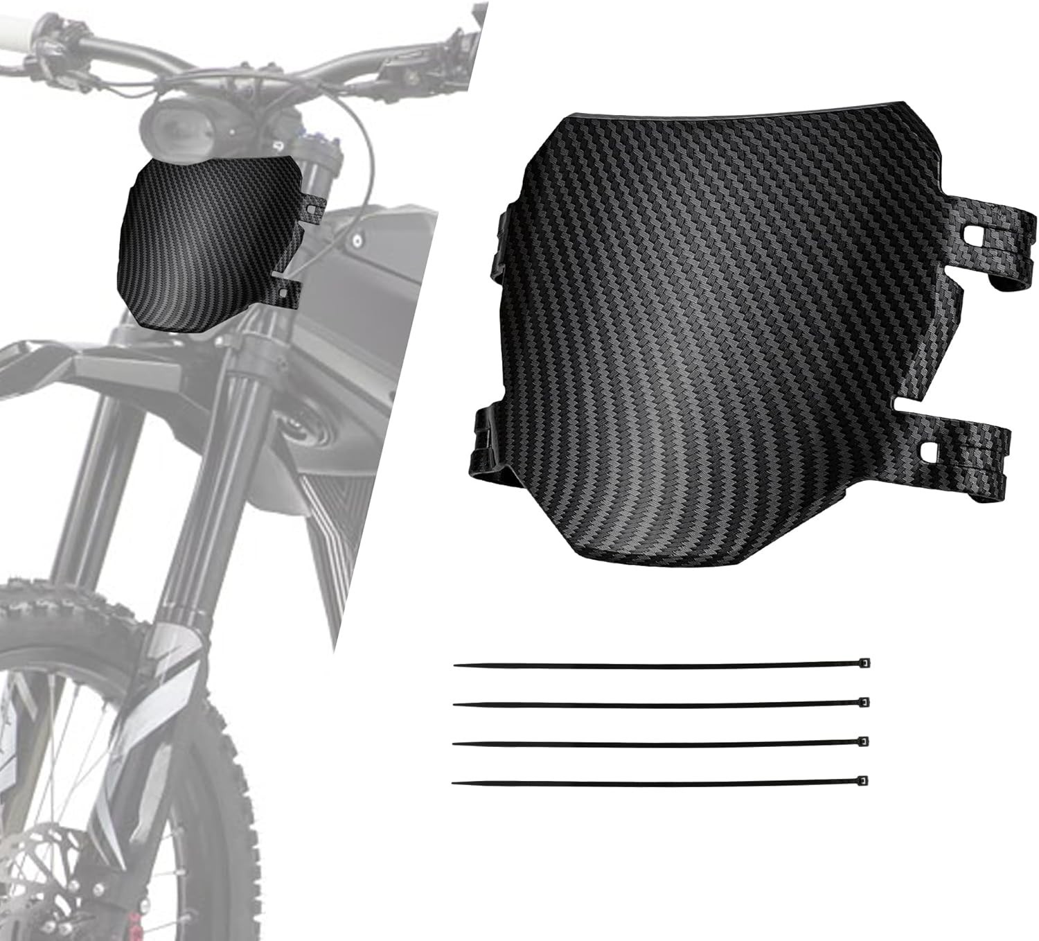 Front Number Plate for Ebike,8.78″*6.69″ Plate Replacement for Ridstar Q20/Tu…