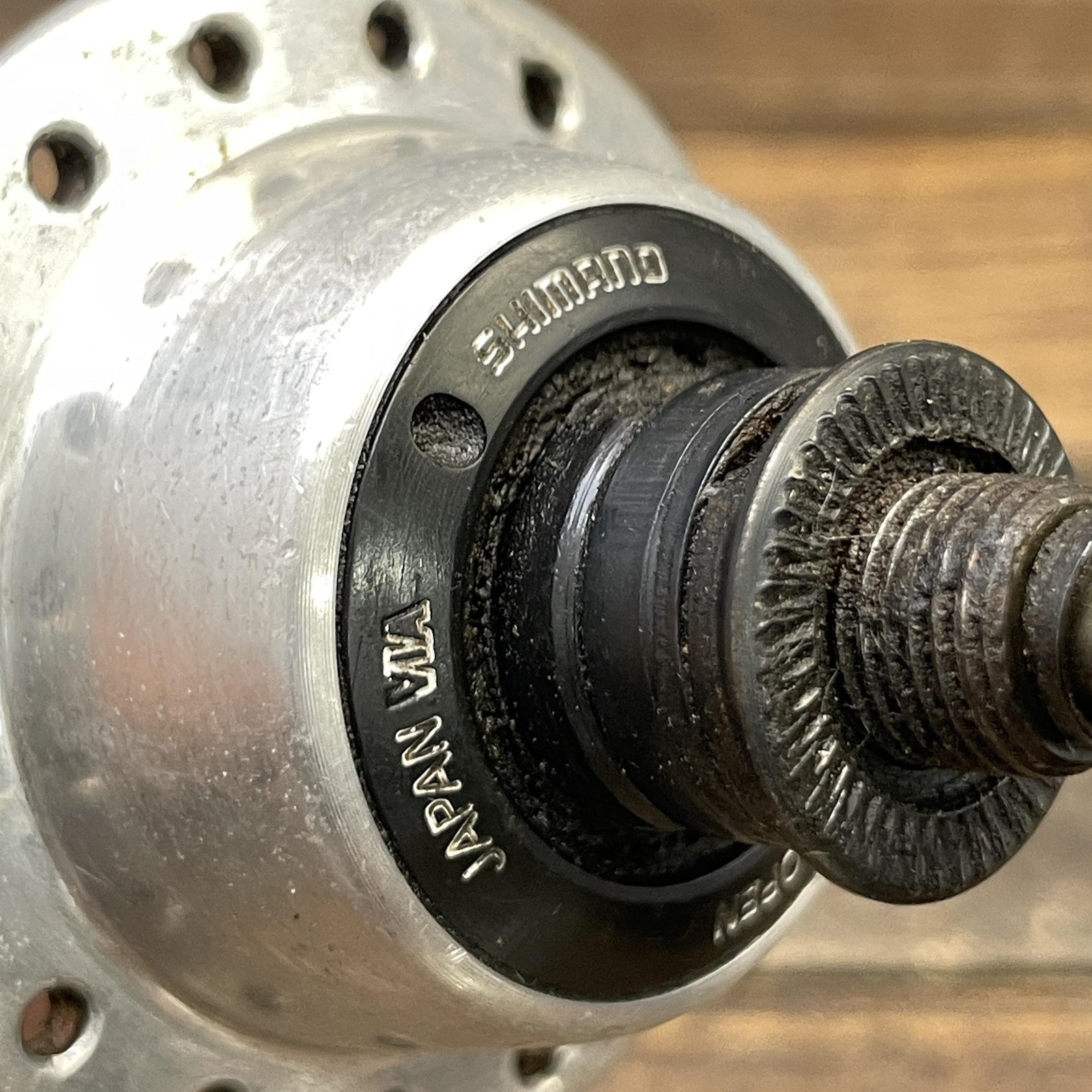 Vintage Shimano Deore XT Rear Hub FH-M732 32H 135mm QR MTB Freehub Japan 90s