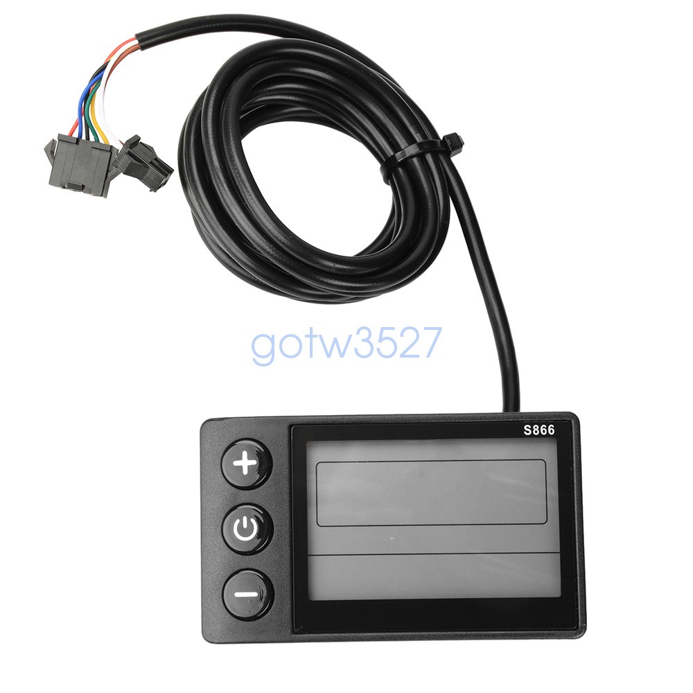 36V 48V 64V 40A 30A 20A Brushless Motor Controller E-Bike S866 LCD Display Meter