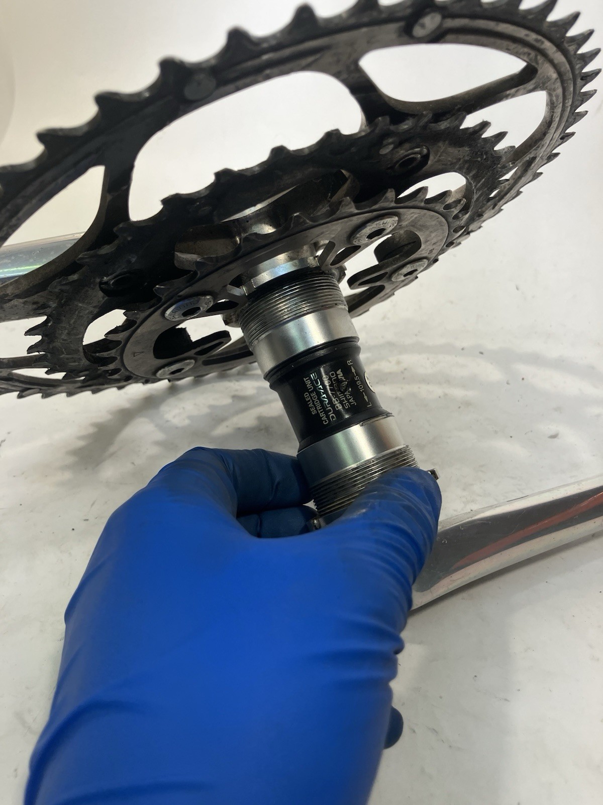 Shimano Dura Ace FC-7701 170mm 53/39/30 Crankset With Dura-Ace BB 7700