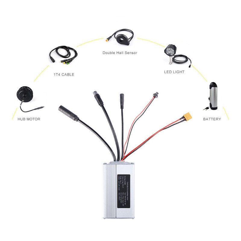 eBike 36V/48V 350W 500W 750W Controller Replacement Kit For BAFANG Hub Motor NEW
