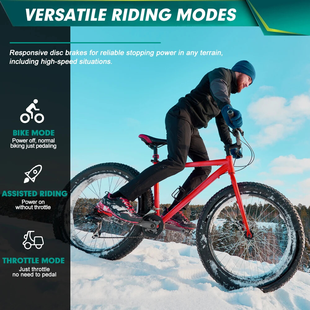 48V 72V 2000W 20 24 26in Snow E-bike Fat Brushless Gearless Rear Hub Motor Wheel