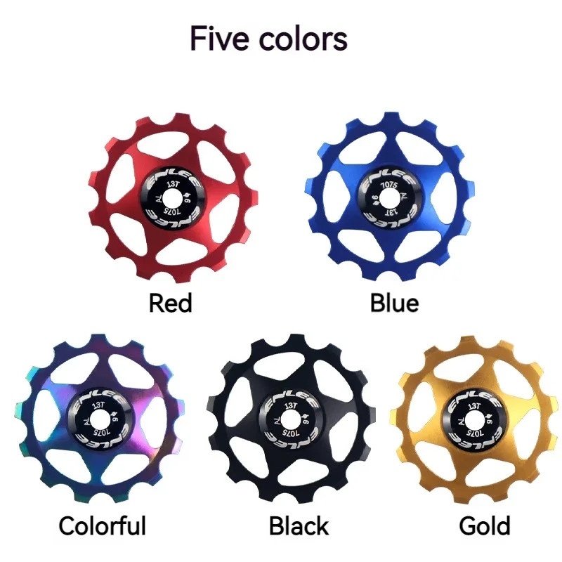 Five Colours 11T 13T Bike Aluminum Alloy Derailleur Pulley Ceramic Bearing MTB