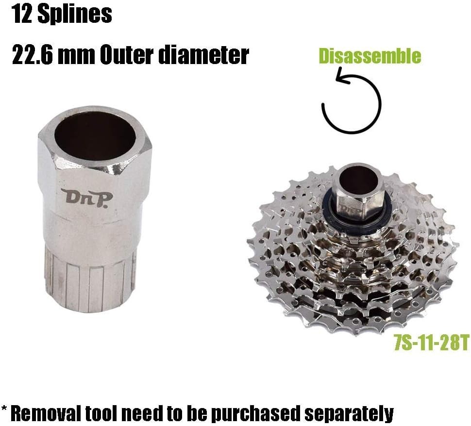 7-Speed Freewheel Alloy Steel for E-Bike 11-28T 11-34T Compatible with Thread…