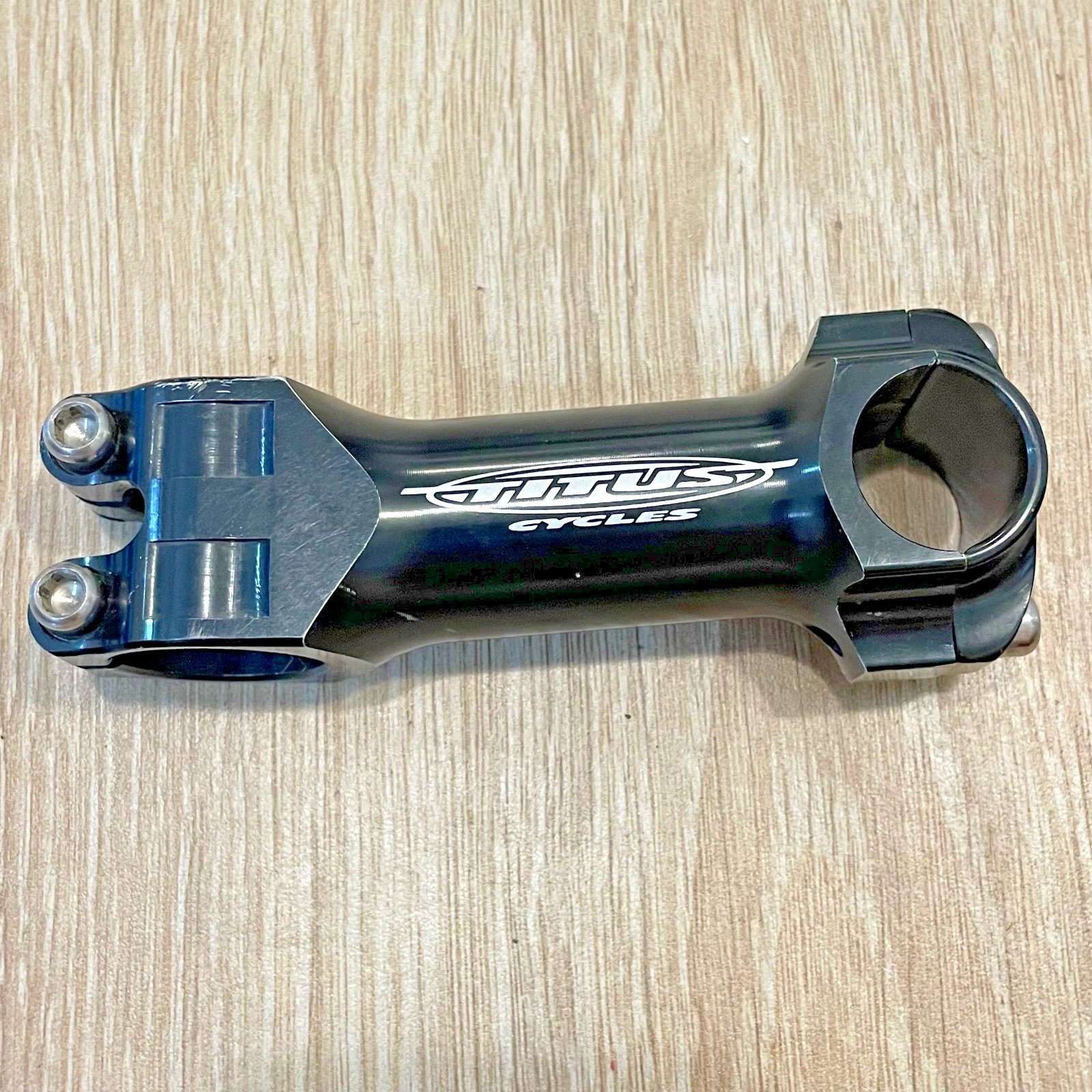 Vintage Titus CNC Mountain Bike Stem 100 1 1/8 Threadless 5 Degree 25.4