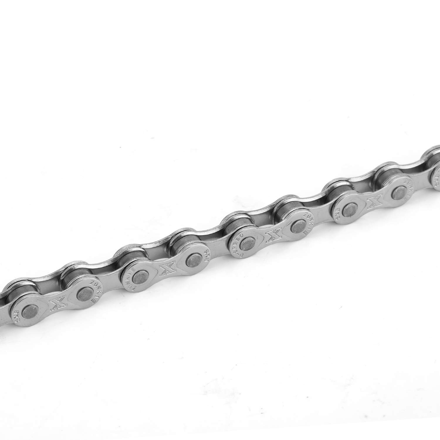 Stainless Steel Bike Chain 6/7/8 Speed – 1/2 x 3/32 Inch, 116 Links