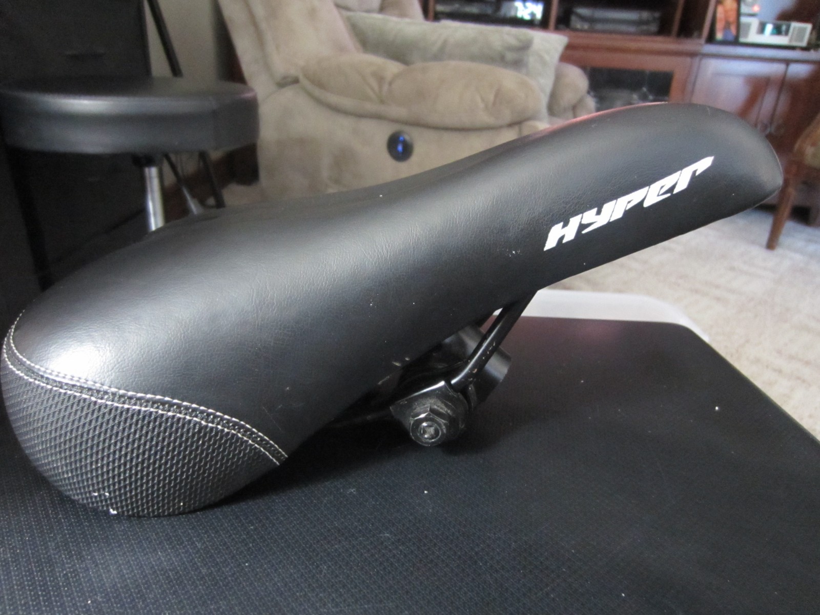 Hyper Saddle Padded Faux Leather 10” Contour Bicycle Seat