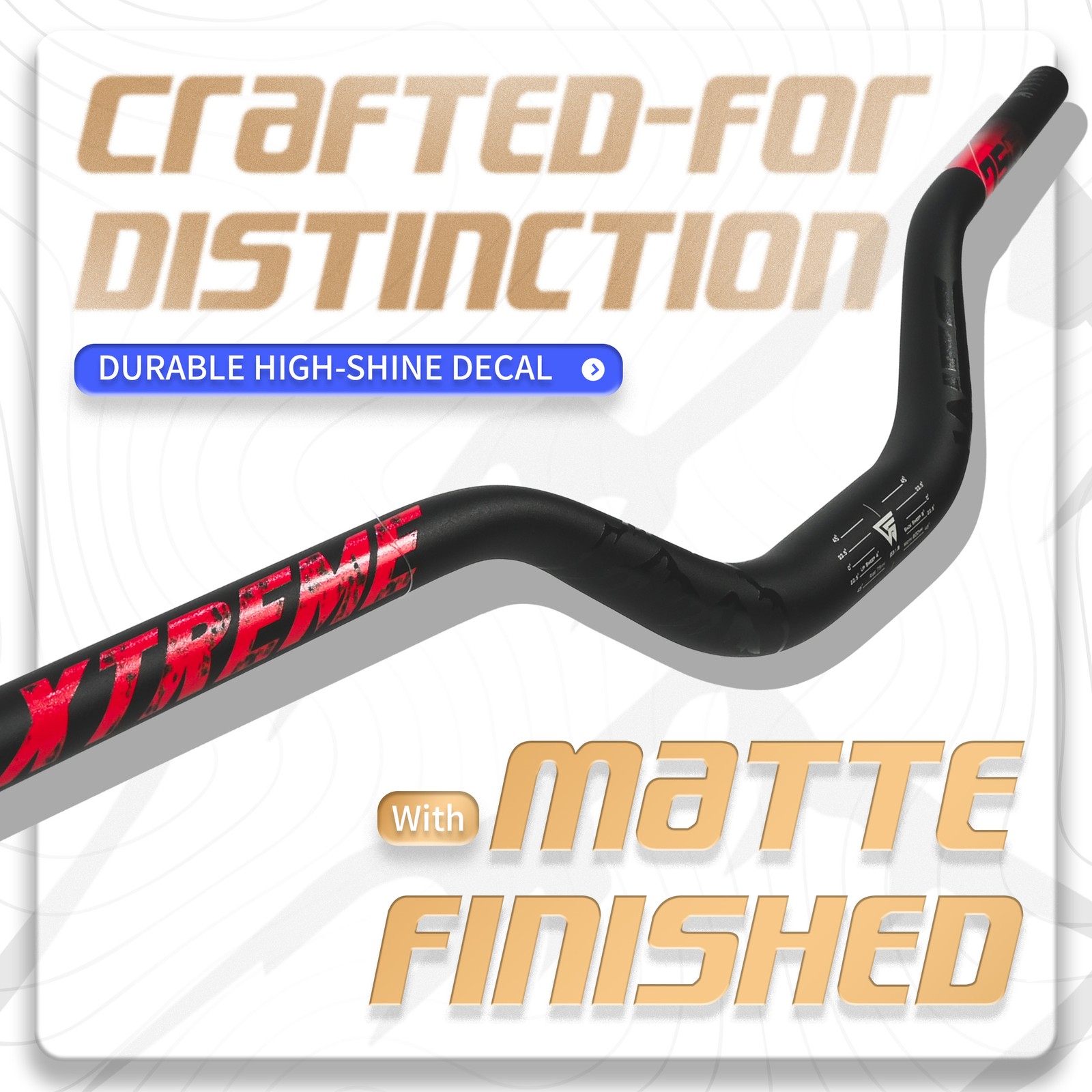 WFS Xtreme 31.8 x 800mm Handlebar 75mm Rise, Black x Red