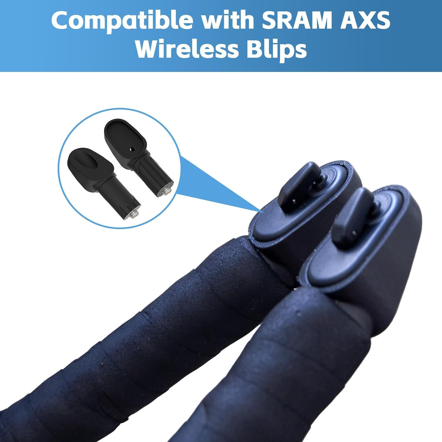 2Pcs Adapters for SRAM AXS Wireless Blips, Recumbent Bar Mounts, Aerodynamic En