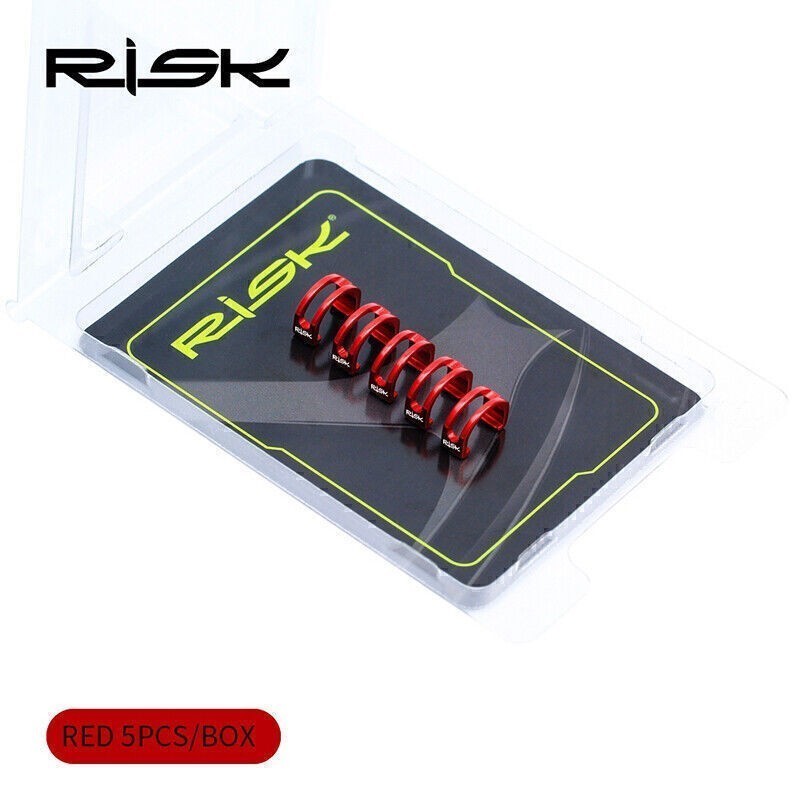 5PCS Aluminum Alloy Bicycle C-Clips Hose Buckle Brake Line Frame Organizer Tools