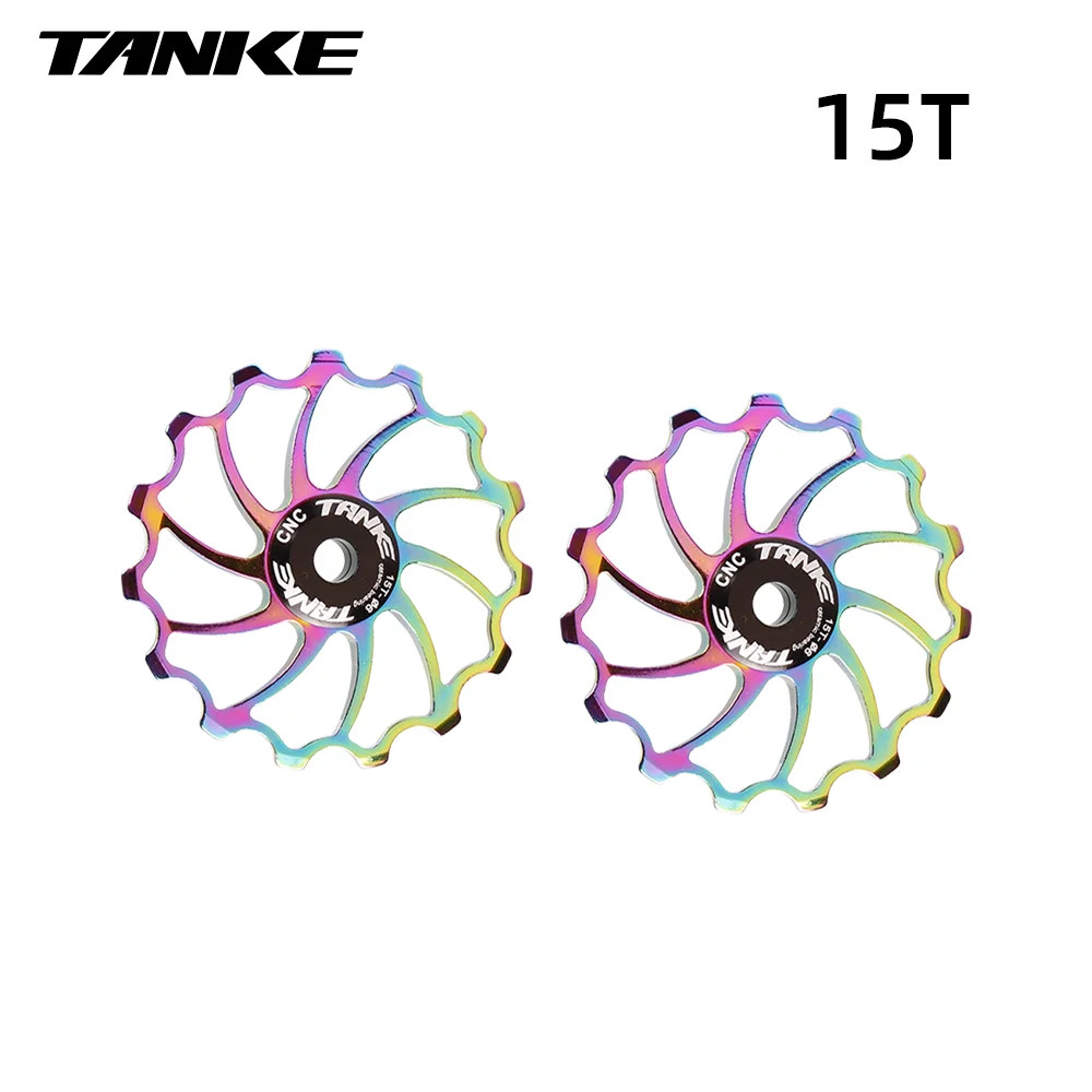 MTB Bike Jockey Wheel Ceramic Bearing AL7075 CNC 11T 13T 15T 17T Pulley