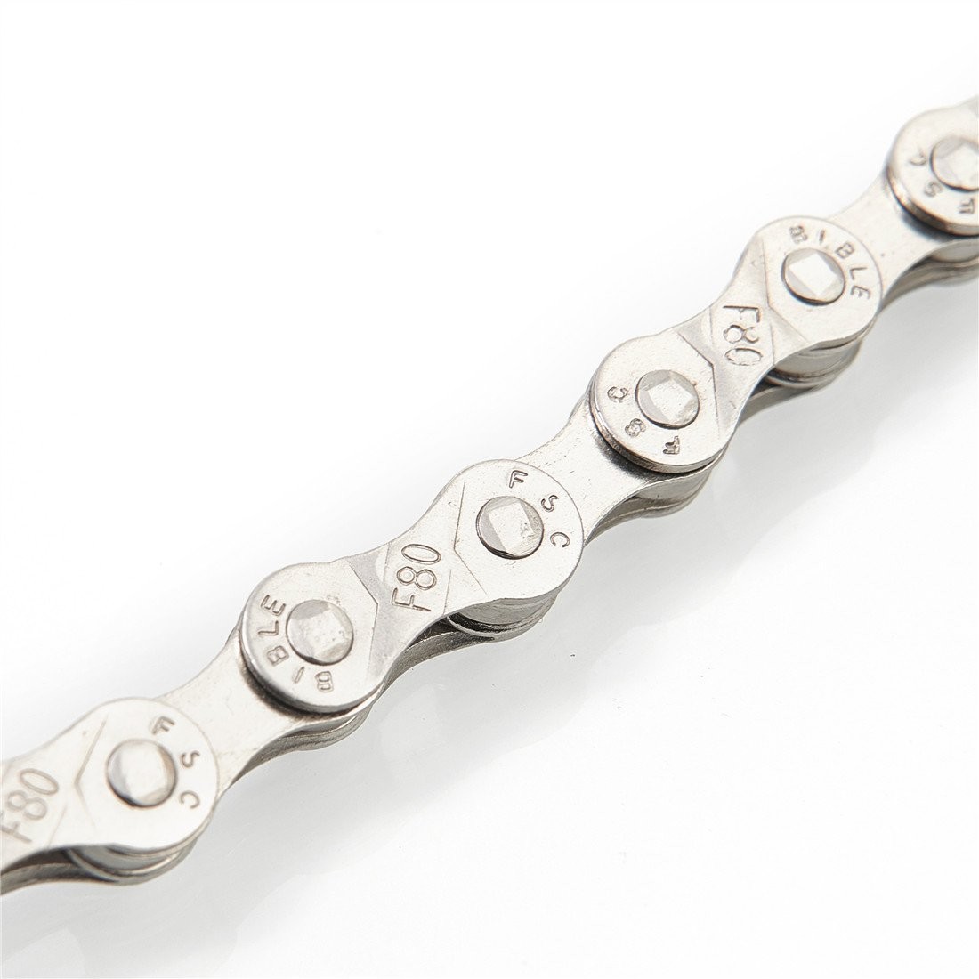 FSC 6,7,8 Speed 116L Bicycle Chains, Silver,Gold (1/2×3/32-Inch) (Silvse)