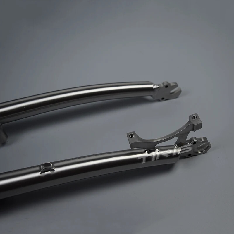 TIRIS Titanium Road Bicycle Front Fork for Gravel Bike Parts Accessories