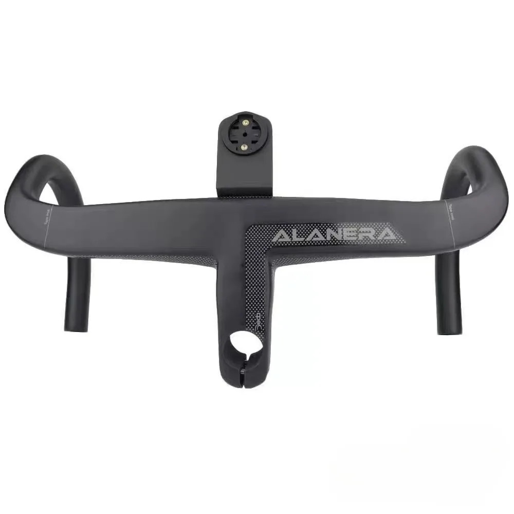 28.6mm Road Bike Carbon Integrated Handlebar with Headset Spacers Computer
