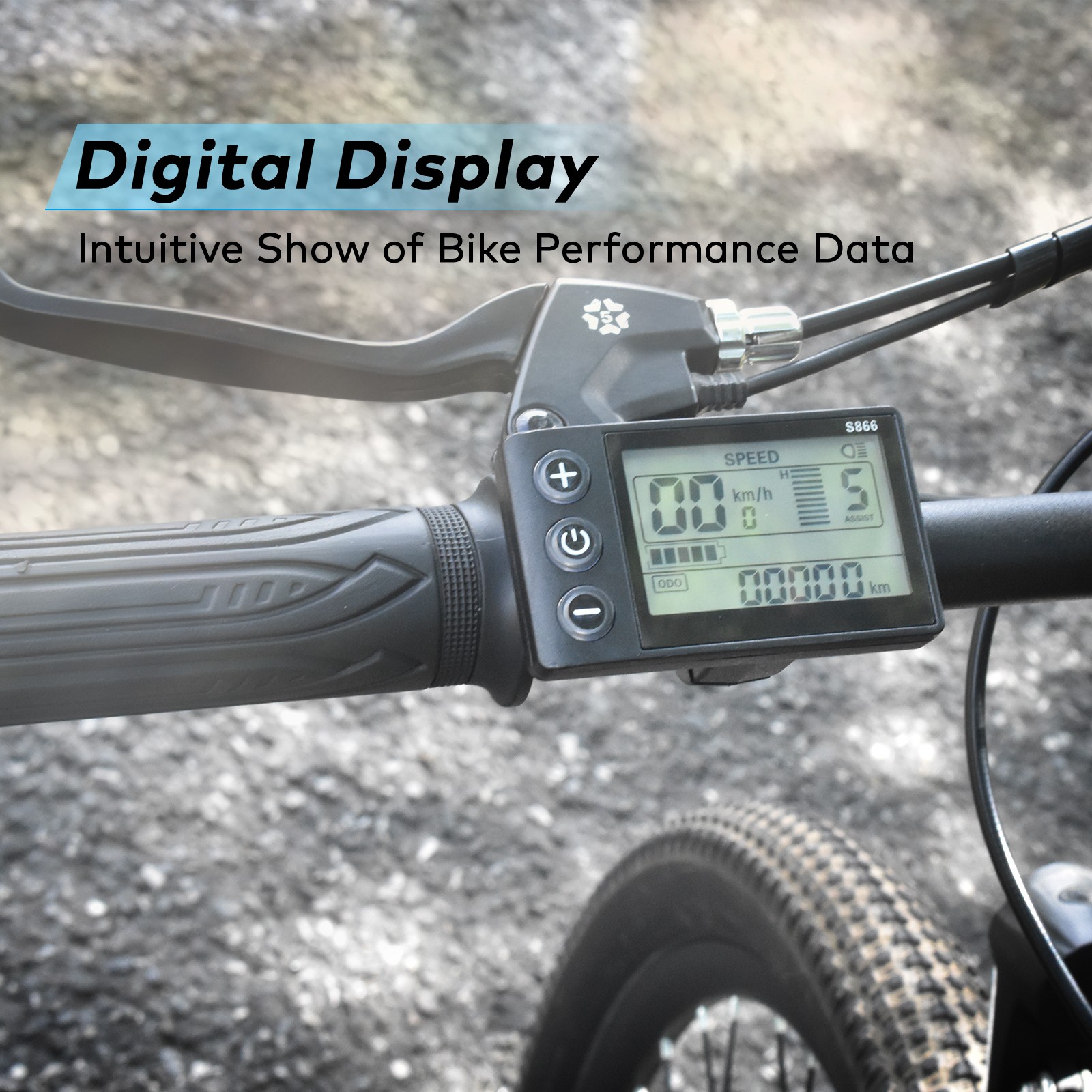 For E-Bike LCD Display Display E-Bicycle MTB Part Electric Bike for Mountain