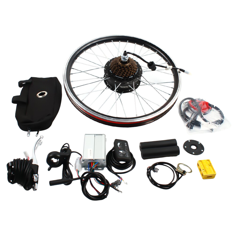 20 inch LED Rear Wheel Motor Hub Electric Bicycle E-Bike Conversion Kit 36V 250W