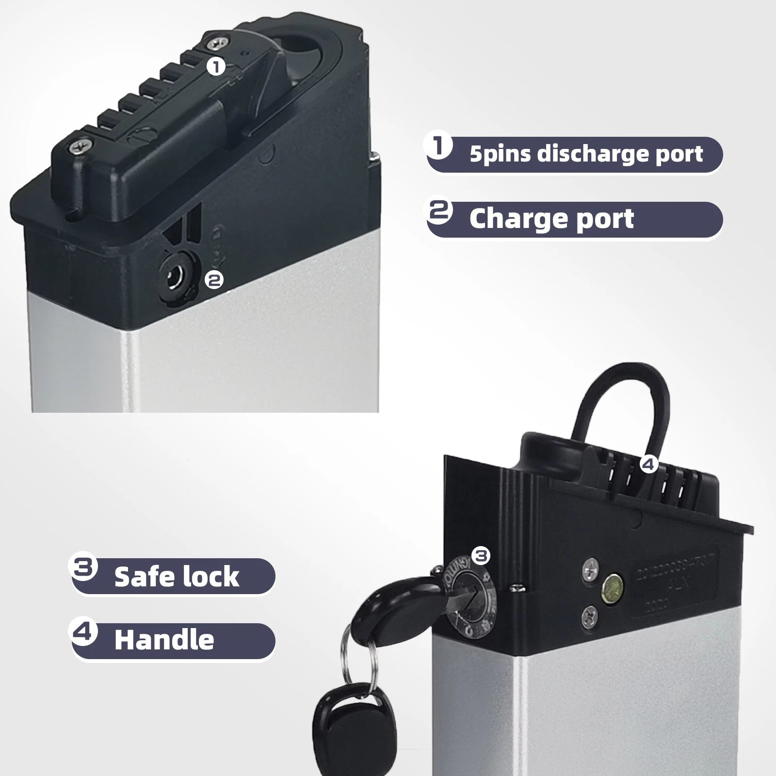 Ebike Batteryfor Lectric XP 1.0 2.0 Folding Electric Bike 48V 10.4Ah 12.8Ah 14Ah
