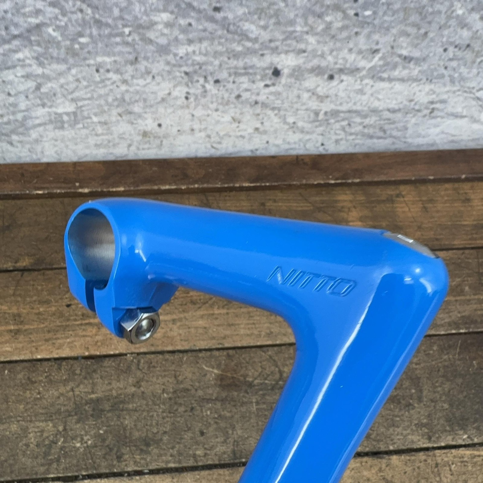 Vintage Nitto Blue Quill Stem 22.2 Quill 26 Mm Clamp 90mm NOS Alloy Japan 80s