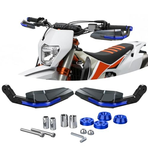Dirt Bike Handguards, Aperture 0.66-0.83″ Motorcycle Handlebars Guards Blue