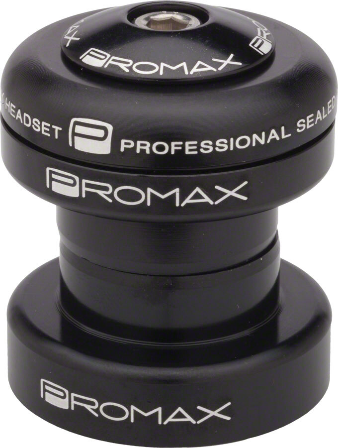 Promax PI-1 Alloy Sealed Bearing 1″ Press in Headset Black