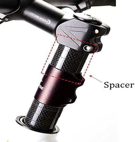 11PCS Carbon Fiber Headset Spacers Mountain Road Bike Front Fork Washers 1-1/8″