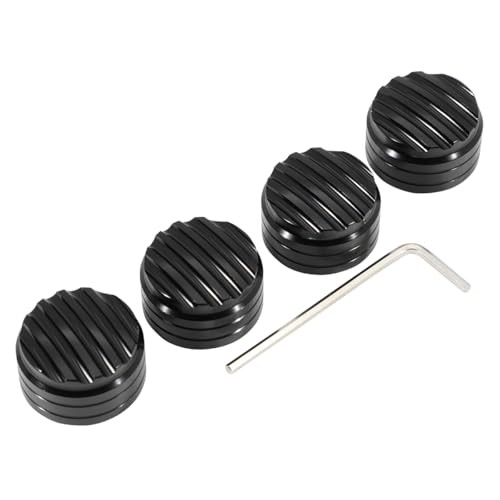 Motorcycle Head Bolt Screw Cap Cover Plug Protector Fit for Triumph Black