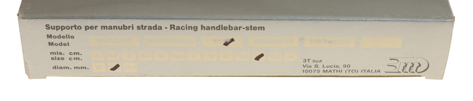 3ttt 1″ 2002 22.2mm Quill Stem 130mm 26mm Clamp Hinged Silver -17° NEW NIB NOS