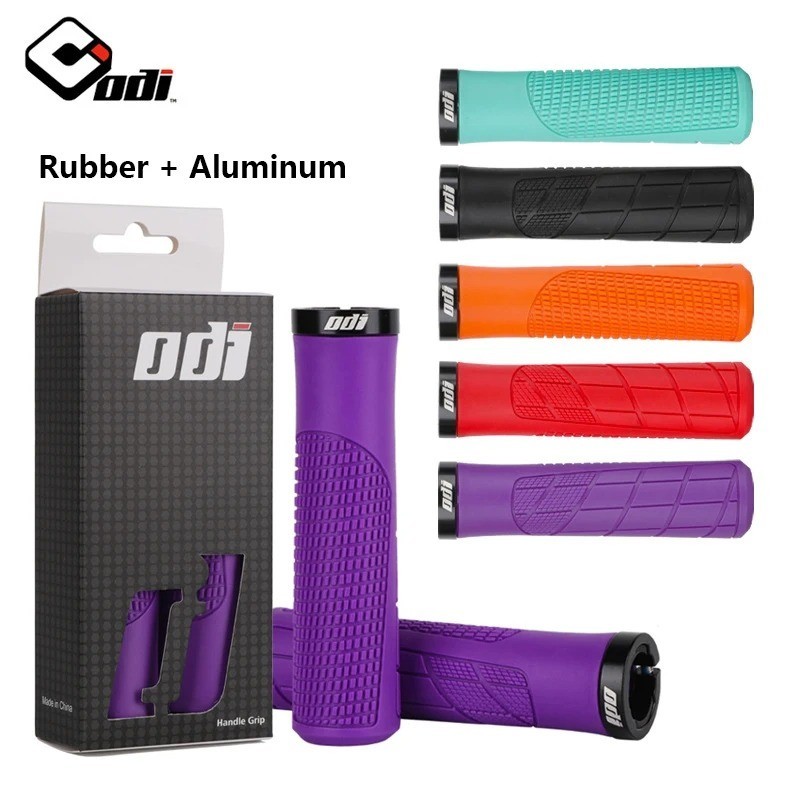 ODI MTB Bike Handlebar Grips Non Slip Rubber Alloy Cycling Handle Grip Pair