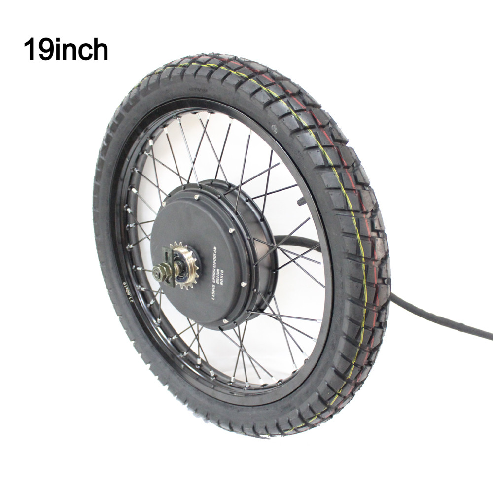 Ebike 48V-72V 3000W-5000W Motorcycle Rim Rear Wheel Only 17” 18” 19″ 21”