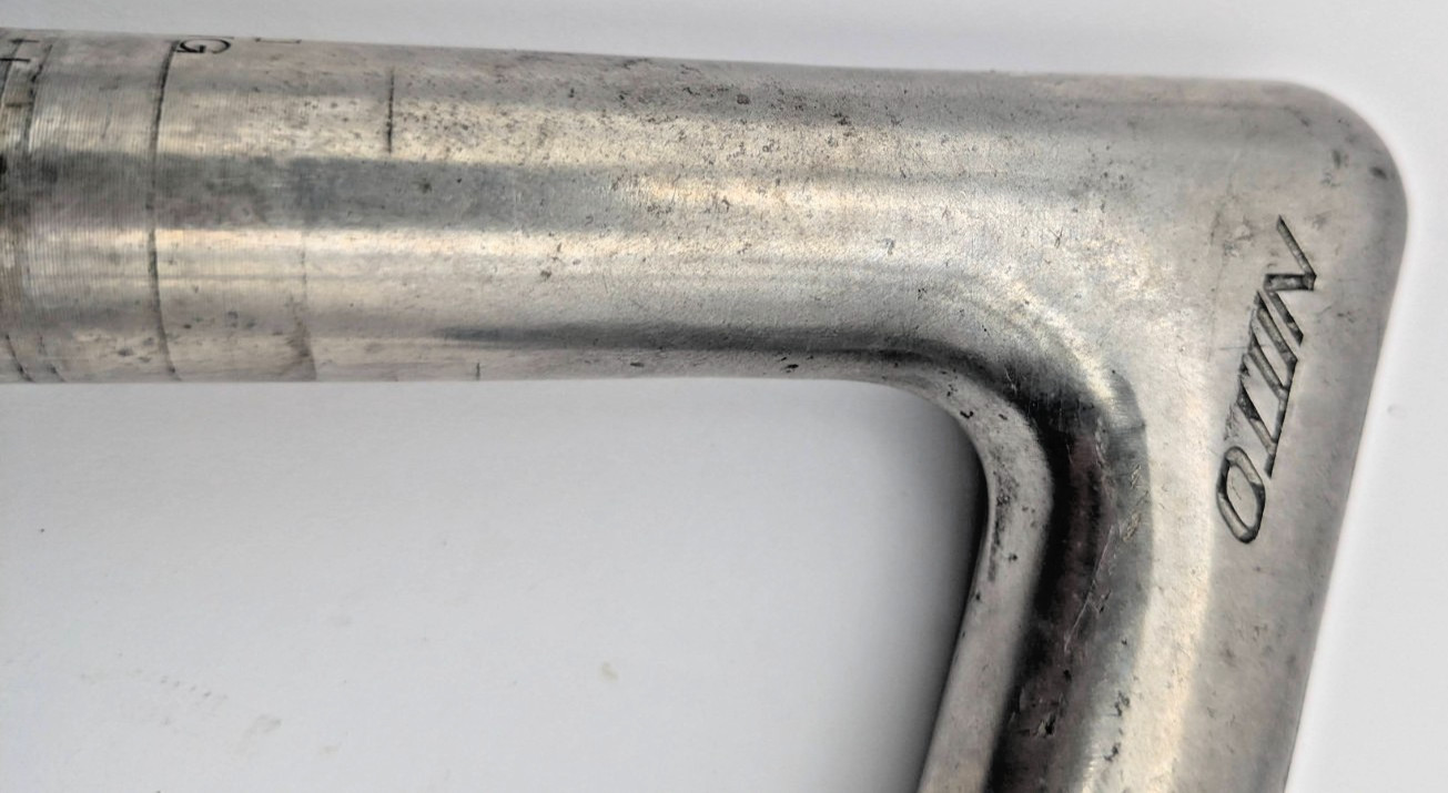 NITTO YOUNG QUILL STEM JAPAN 22.2MM 25.4MM CLAMP 90MM ALUMINUM SILVER ROAD BIKE