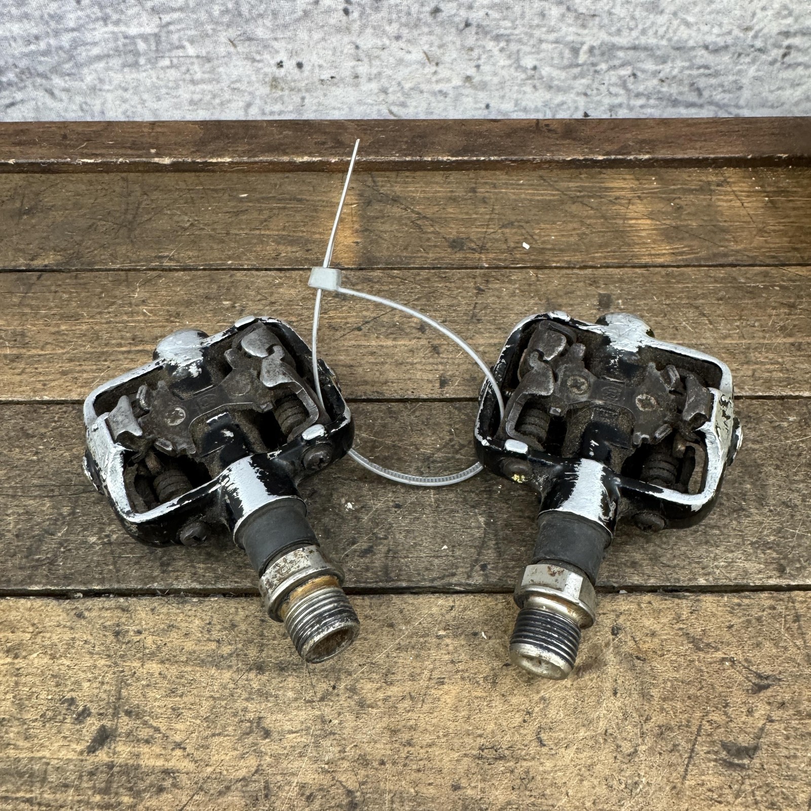 Vintage Ritchey Pedals 9/16 In Black SPD Clipless Road MTB Pair Used