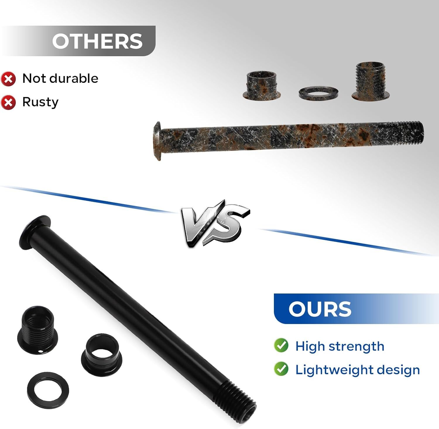 Fork Thru Axle Conversion Kit 15mm to 12mm For Most Road Gravel Cyclocross Forks