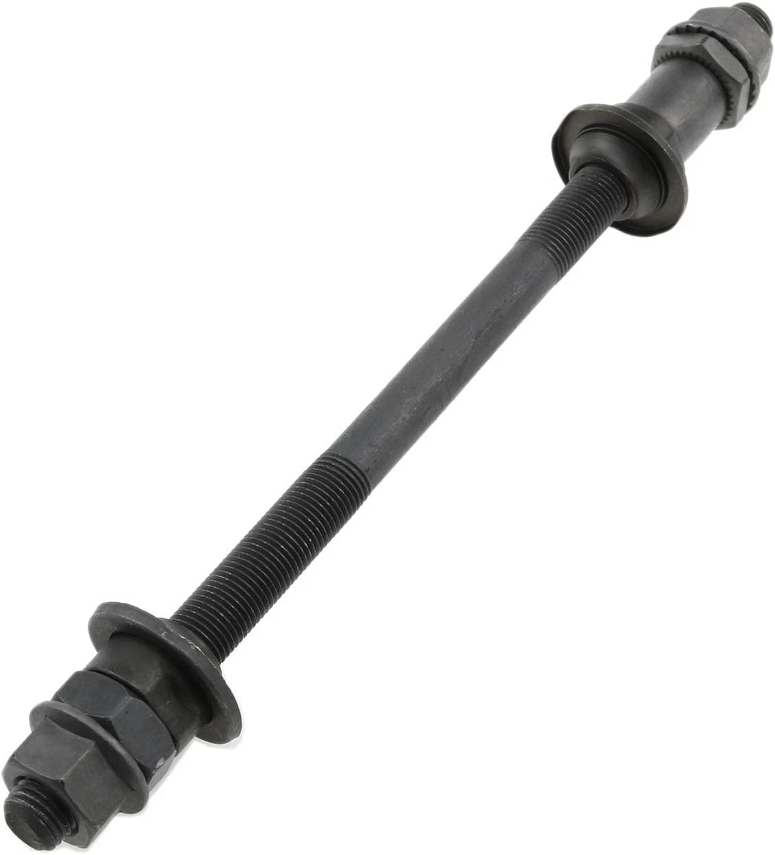Bike Axle 190MM Bicycle Multiple Speed Rear Hub Axle 3/8 Inch Black 26 TPI Hub S