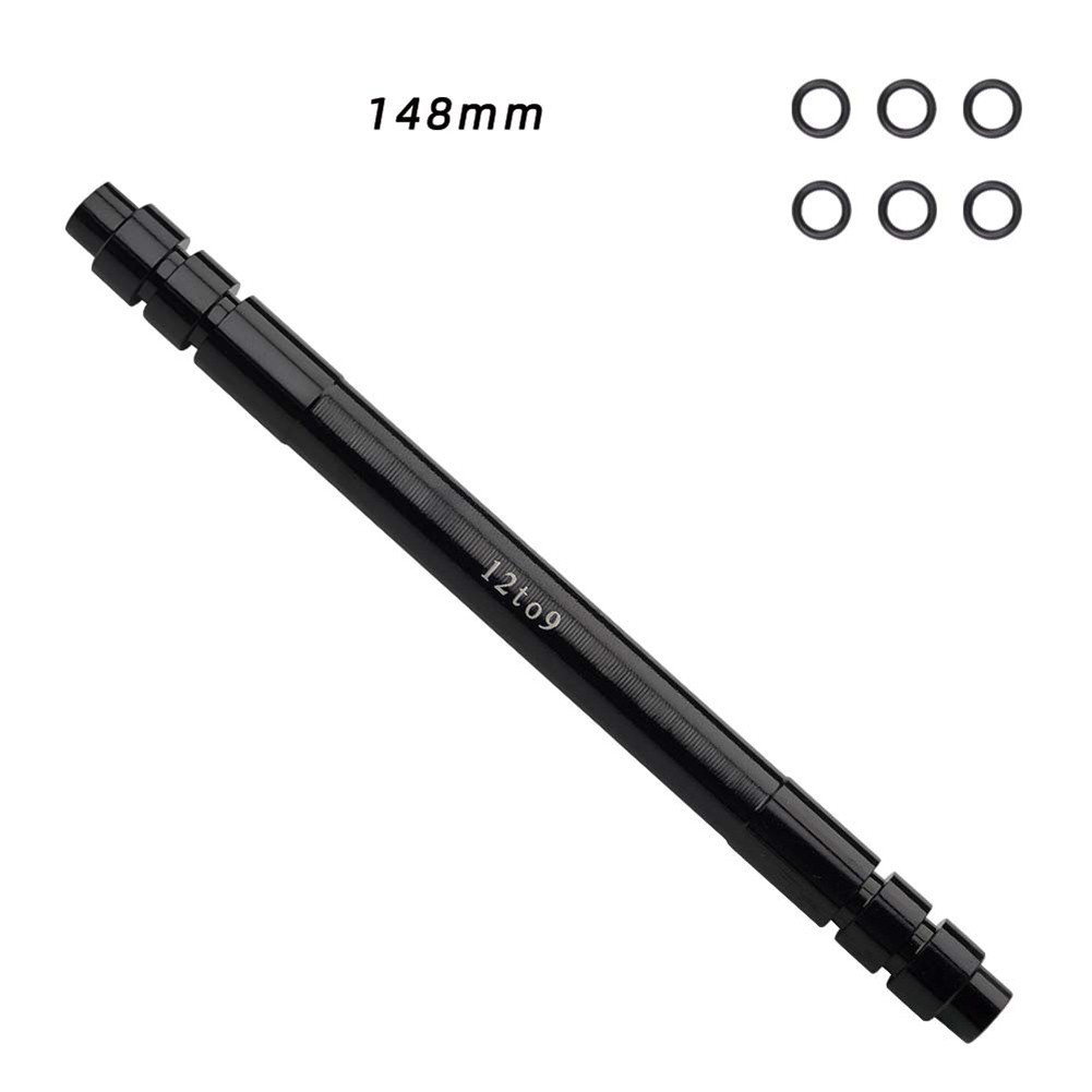 Bicycle Thru Axle Adapter 1215mm to 9mm QR for MTB Road Bike Front Rear
