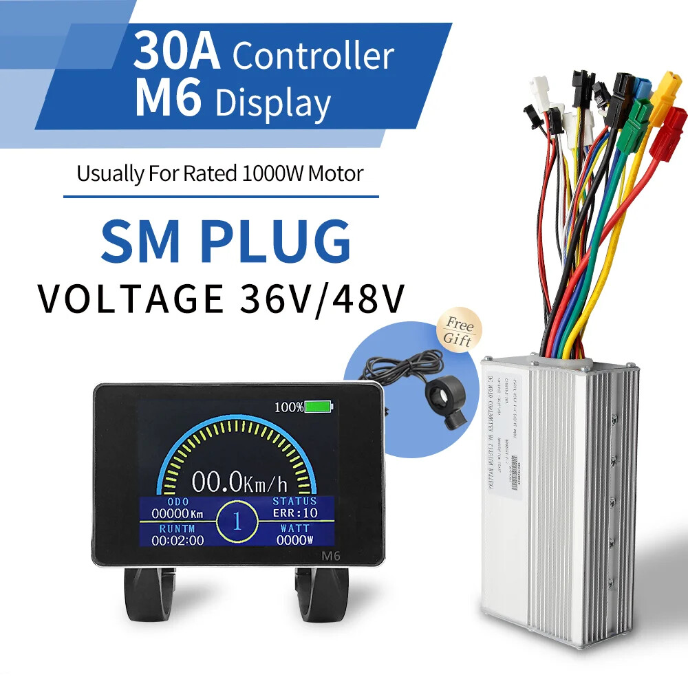 E-bike Controller and Display 36/48/52V 250-1500w Electric Bicycle Conversie Kit