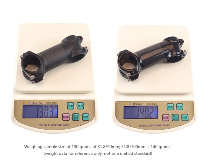 Aluminum Carbon 6/17° MTB Road Bike handlebar Stems Bicycle Stem 31.8*60-120mm