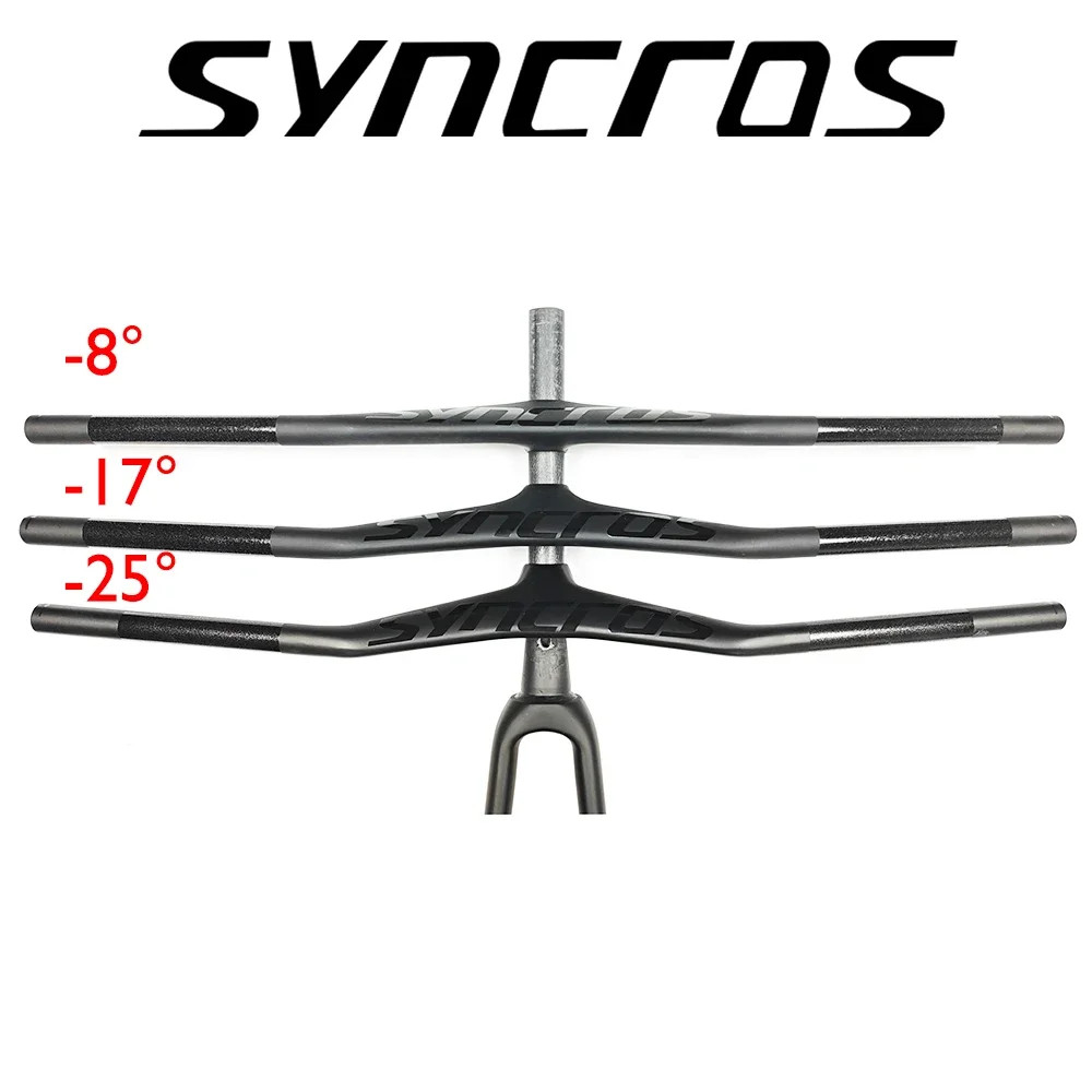 Integrated Cockpit Handlebar 8°/17°/25° with Bike Computer Mount and Stem