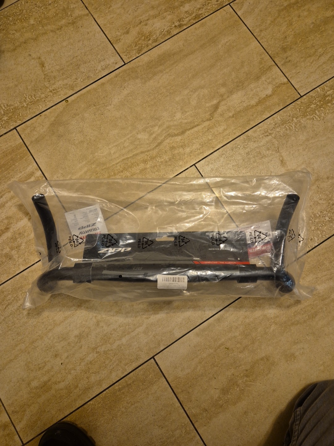 Zipp Service Course SL80 Drop Handlebar 31.8mm 46cm Width Matt Black A2 Aluminum