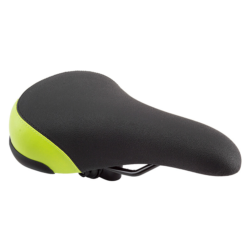 Bicycle BMX Saddle Seat Black Ops Mullet Black Green with CLAMP