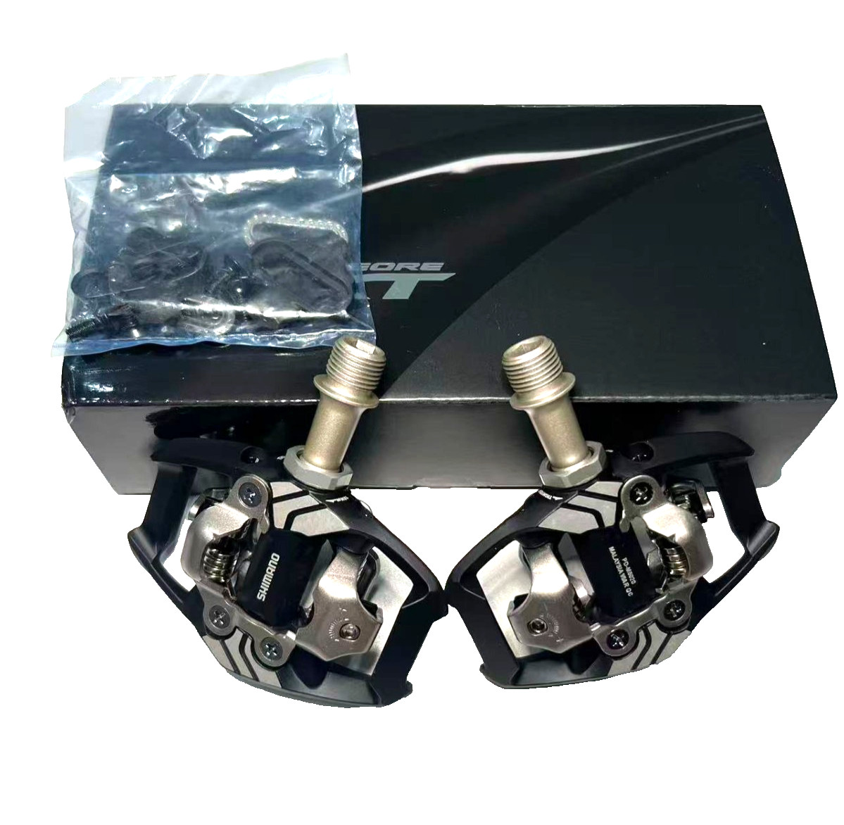 SHIMANO DEORE XT PD-M8020 mtb bike pedal with SPD cleats Self-Locking SPD MTB