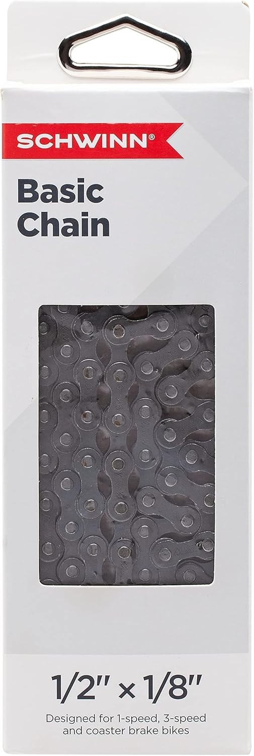 Heavy-Duty Steel Replacement Bike Chain 112 Links for Single & Multi-Speed Bikes