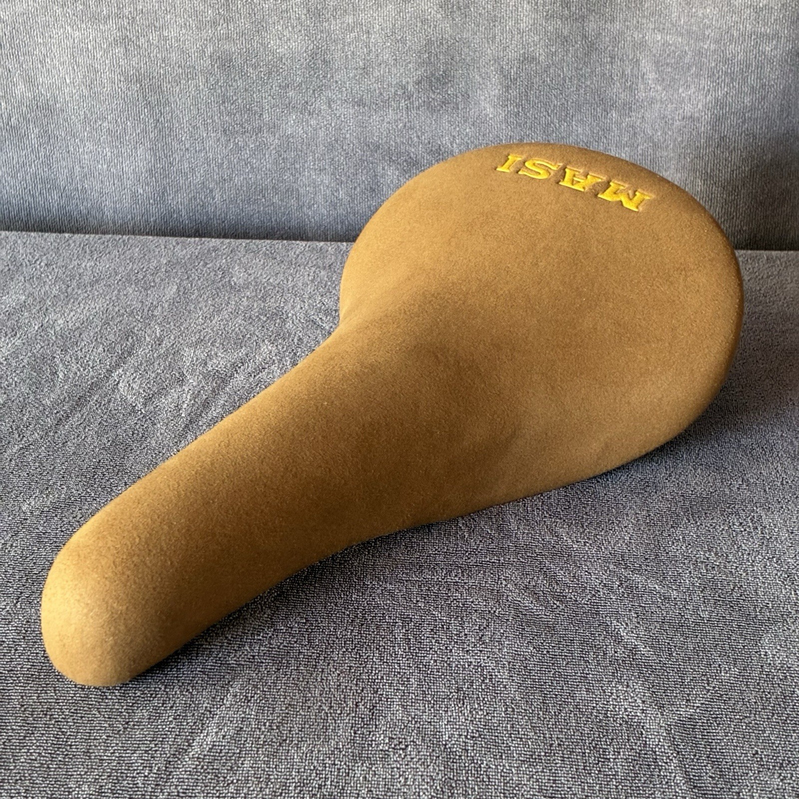 Masi Bikes Velo Saddle Faux Brown Suede Leather Speciale Velodrome Fixed Gear
